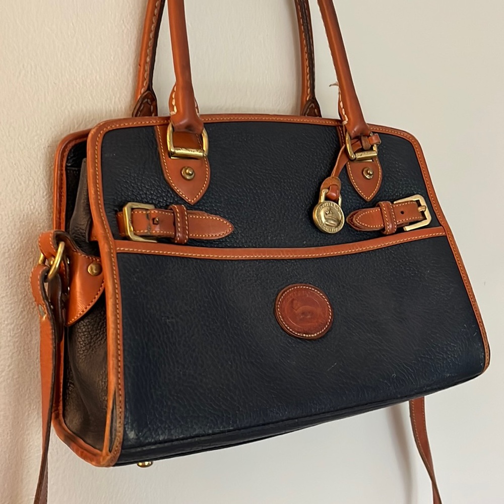 Vintage Dooney & Burke Satchel with Buckles Purse